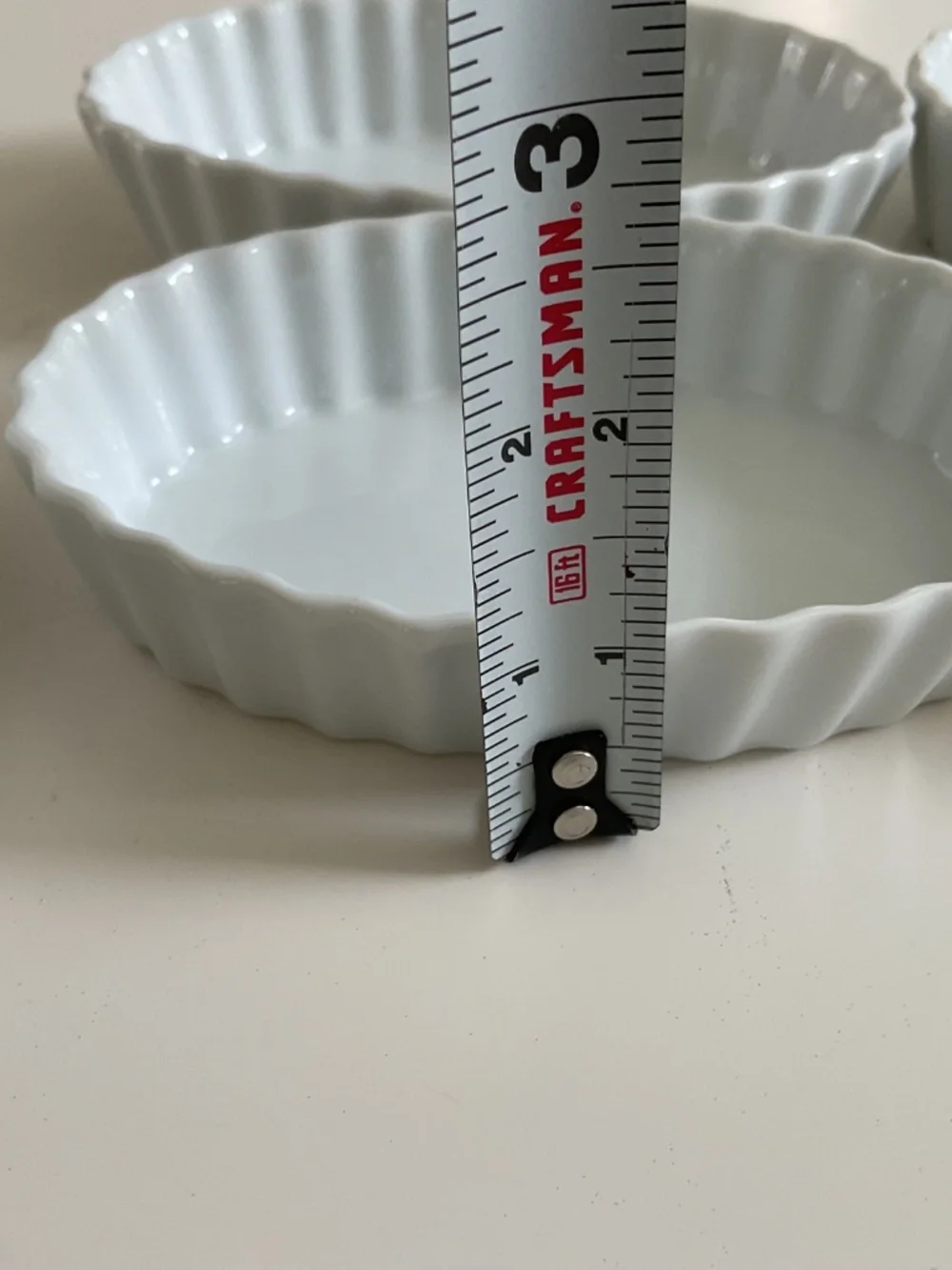 Set of 4 Crate & Barrel Oval Crème Brûlée Dishes & 1 Mini Round Grip Dish